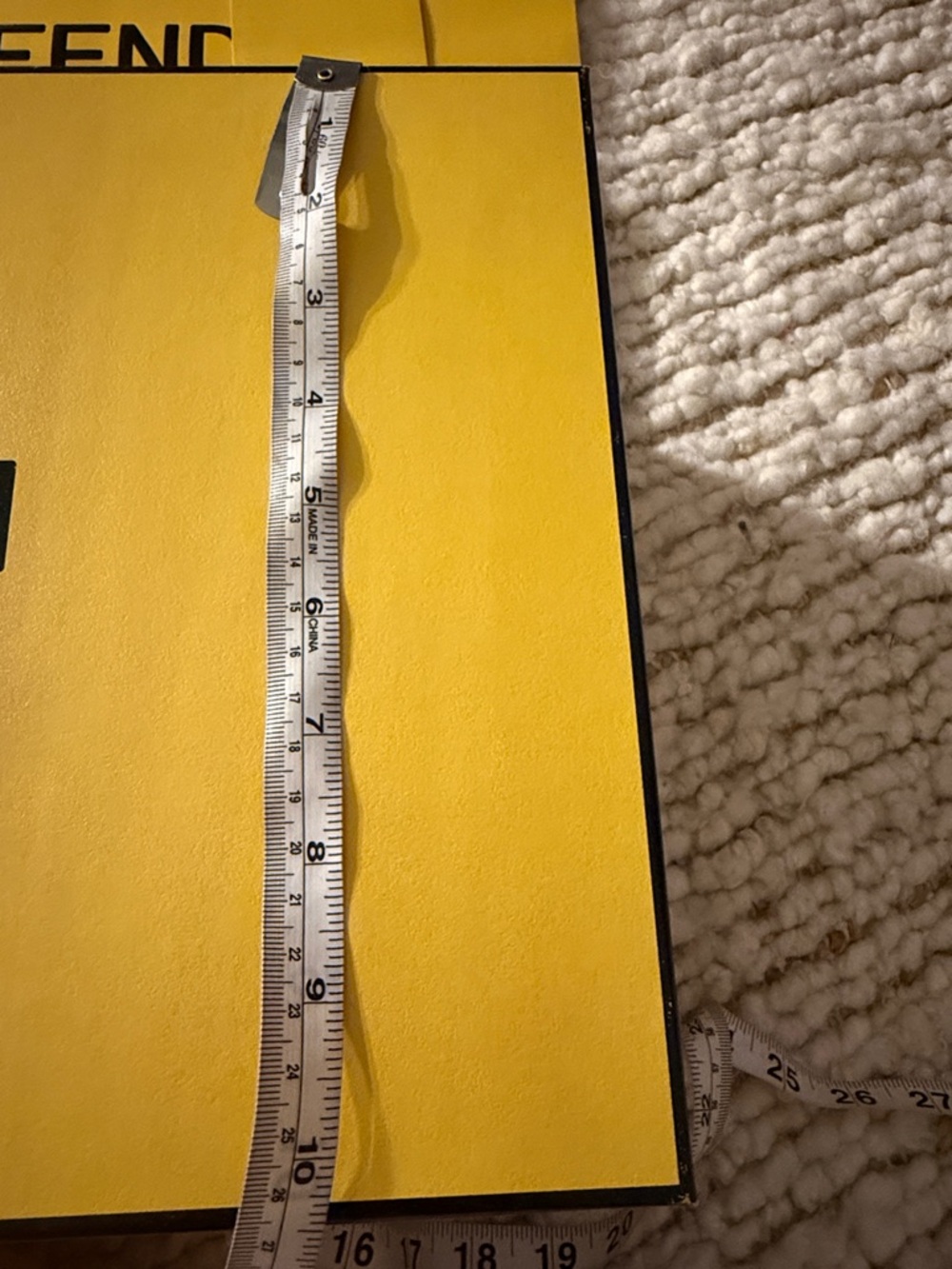 💛 NEW Fendi Yellow Branded Gift Box Set  / Shopping bag - Picture 3 of 6